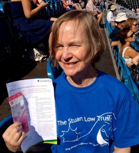 Virginia Low at the London Olympic stadium